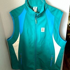 Olympics Vancouver 2010 Vest, Blue/Green,XXL, 100% Polyester,XP Apparel,Full Zip